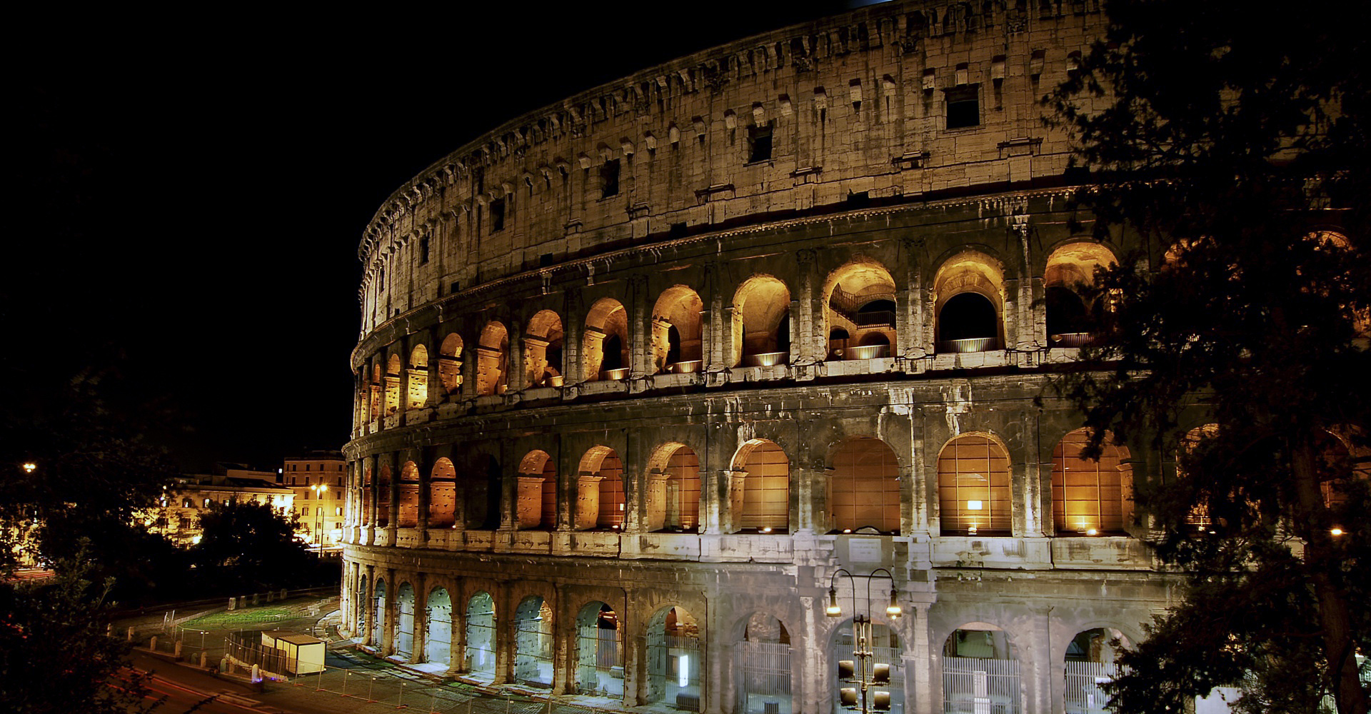 Anfiteatro en Roma Italia